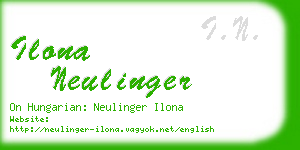 ilona neulinger business card